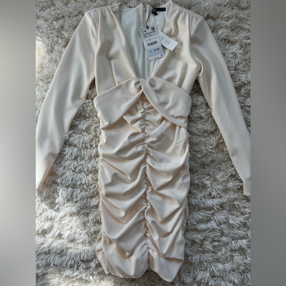 Zara cream dress